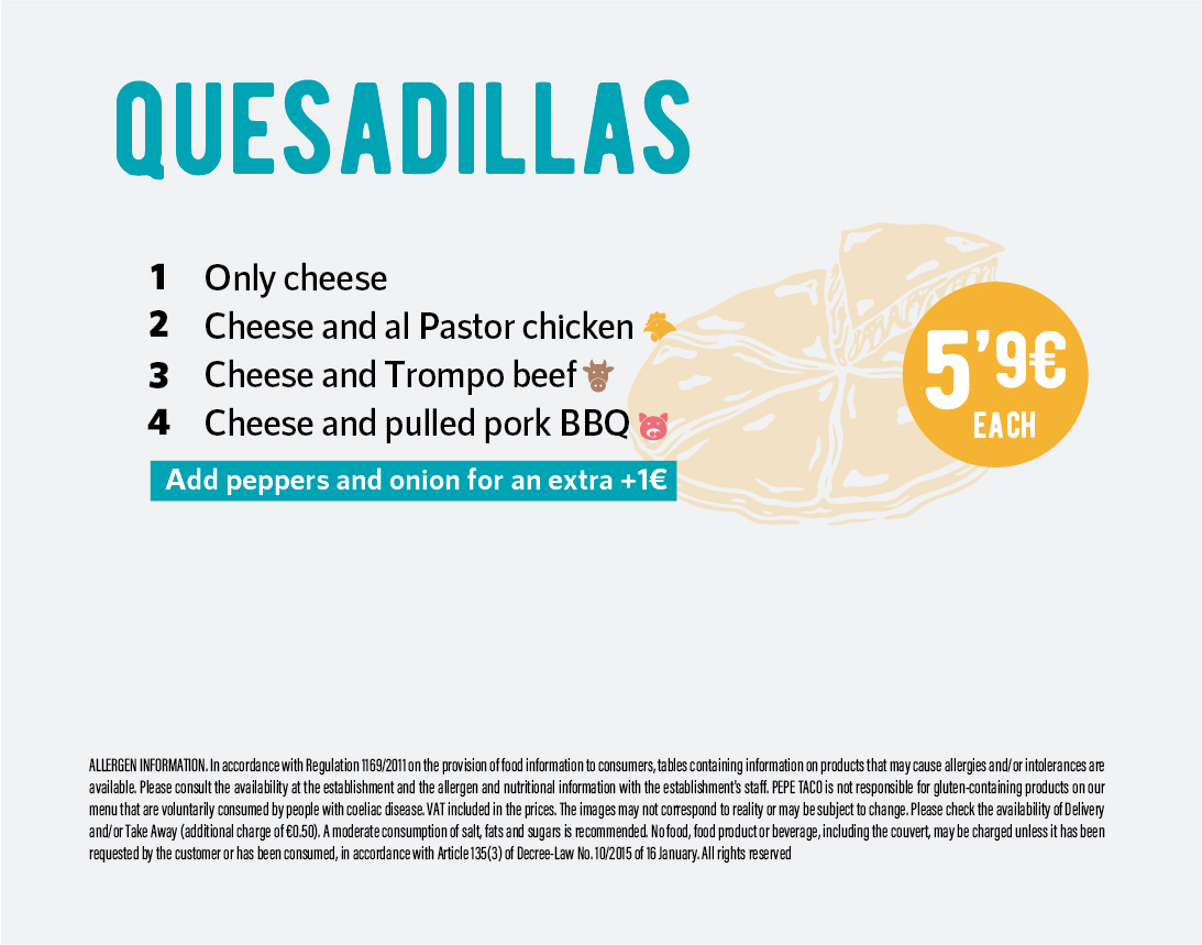 quesadillas
