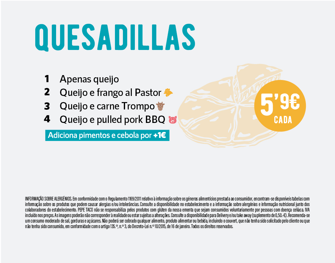 quesadillas